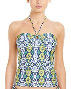 Shoshanna Turkish Ikat Bandeau Tankini Top Women
