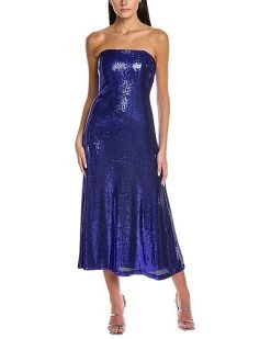 Halston Talia Sequins Bustier Cocktail Gown Women