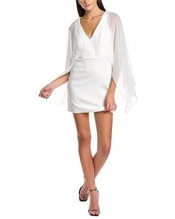 Halston Rylee Crepe Mini Dress Women