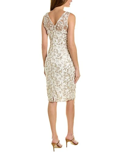 Adrianna Papell Floral Embroidered Sheath Dress Women - Image 2