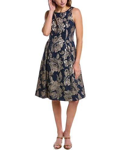Adrianna Papell Jacquard A-Line Dress Women