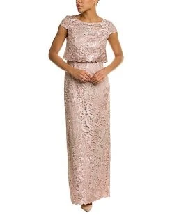 Adrianna Papell Slim Column Maxi Dress Women